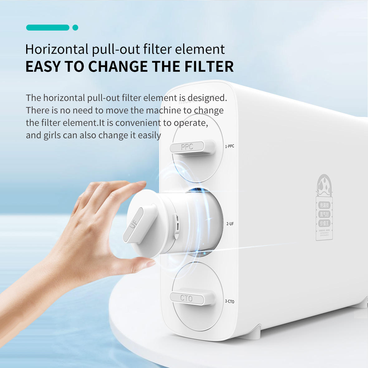 Purificador de Agua Compacto 3 Etapas - Imagen 2